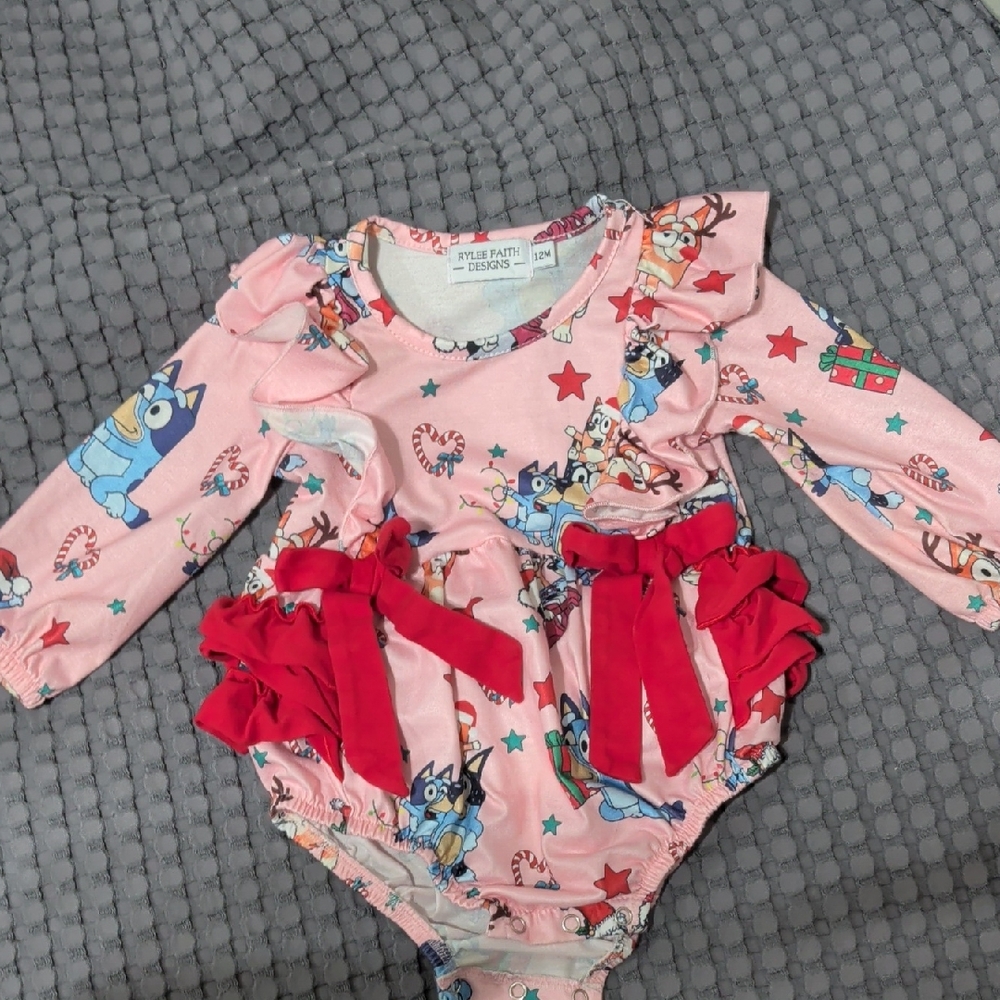 Pink Kids One Piece with Bluey